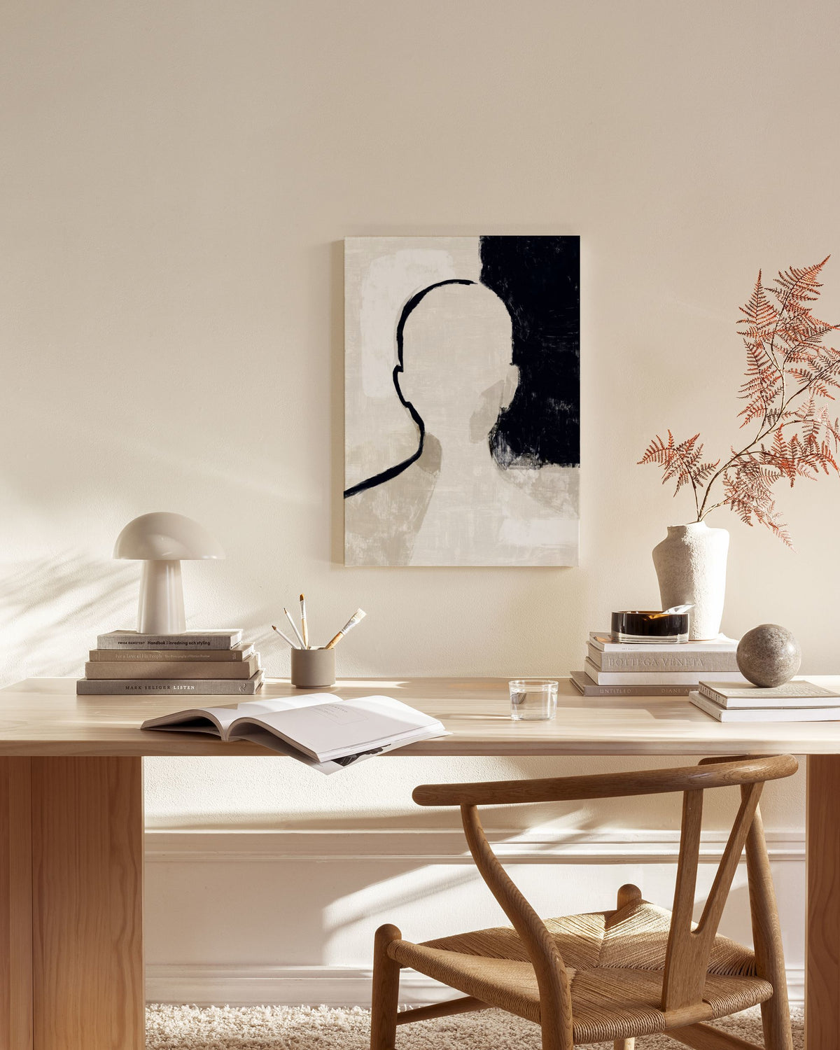 Painted Anonymous Canvas print