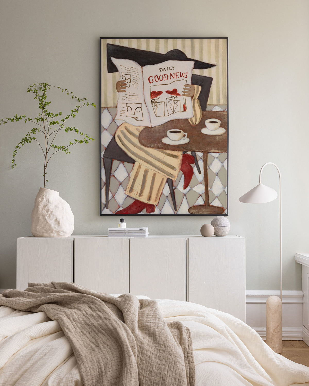 The Good News Café Canvas print