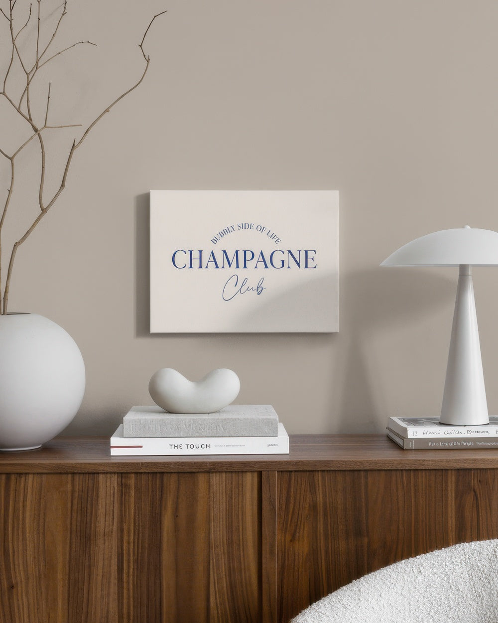 Champagne Club Canvas print