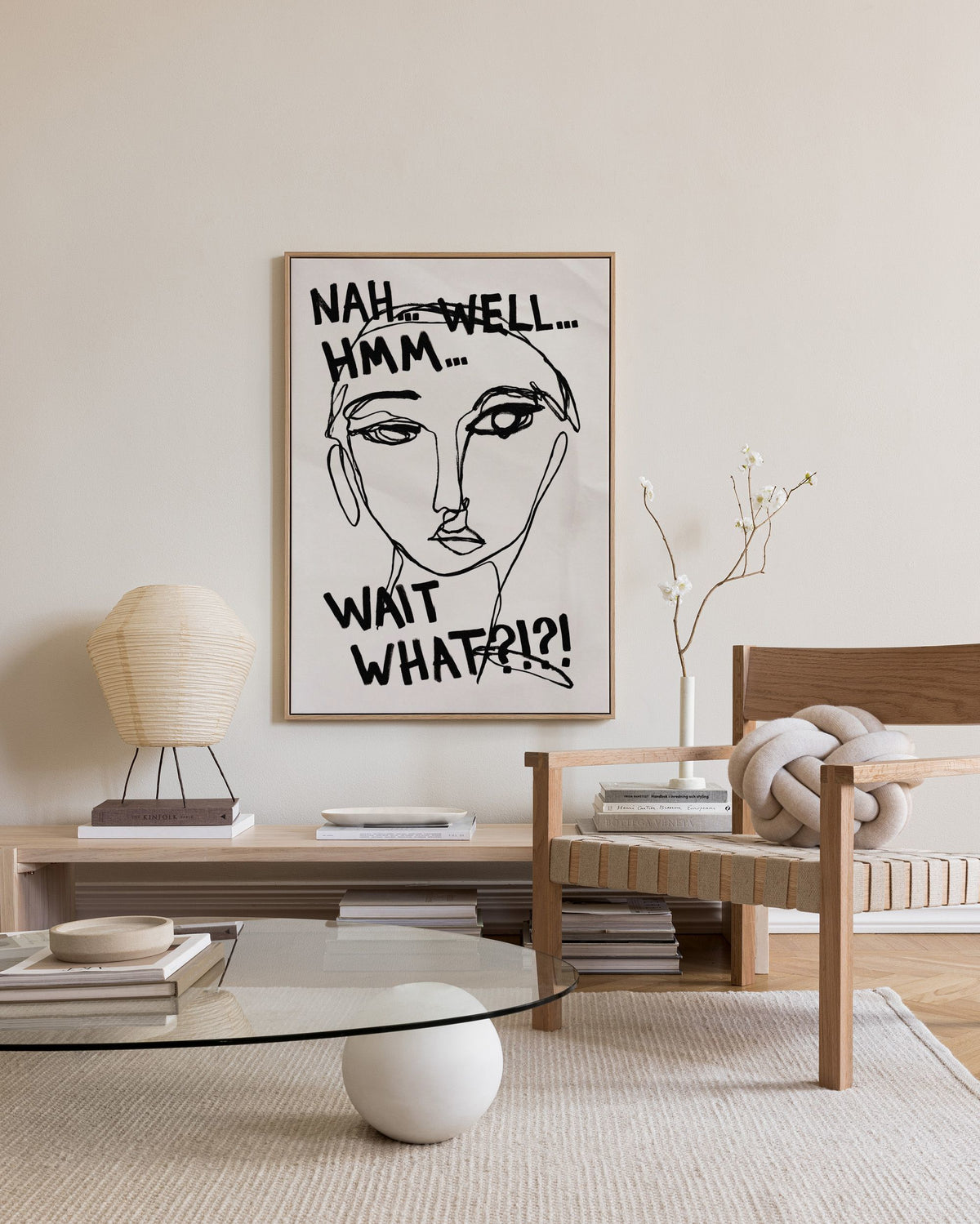 Portrait Sketch No3 Canvas print