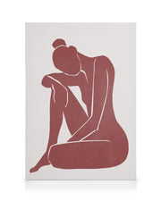 Burnt Sienna Figure Canvas print