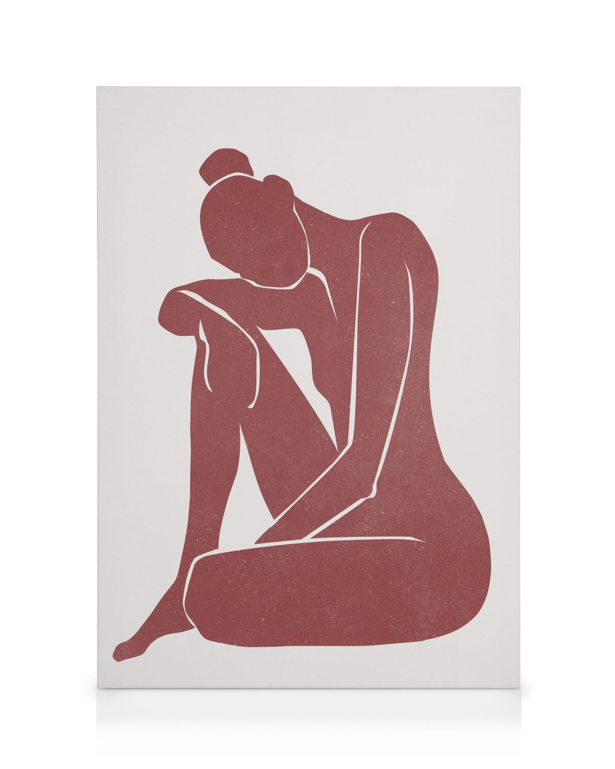 Burnt Sienna Figure Canvas print