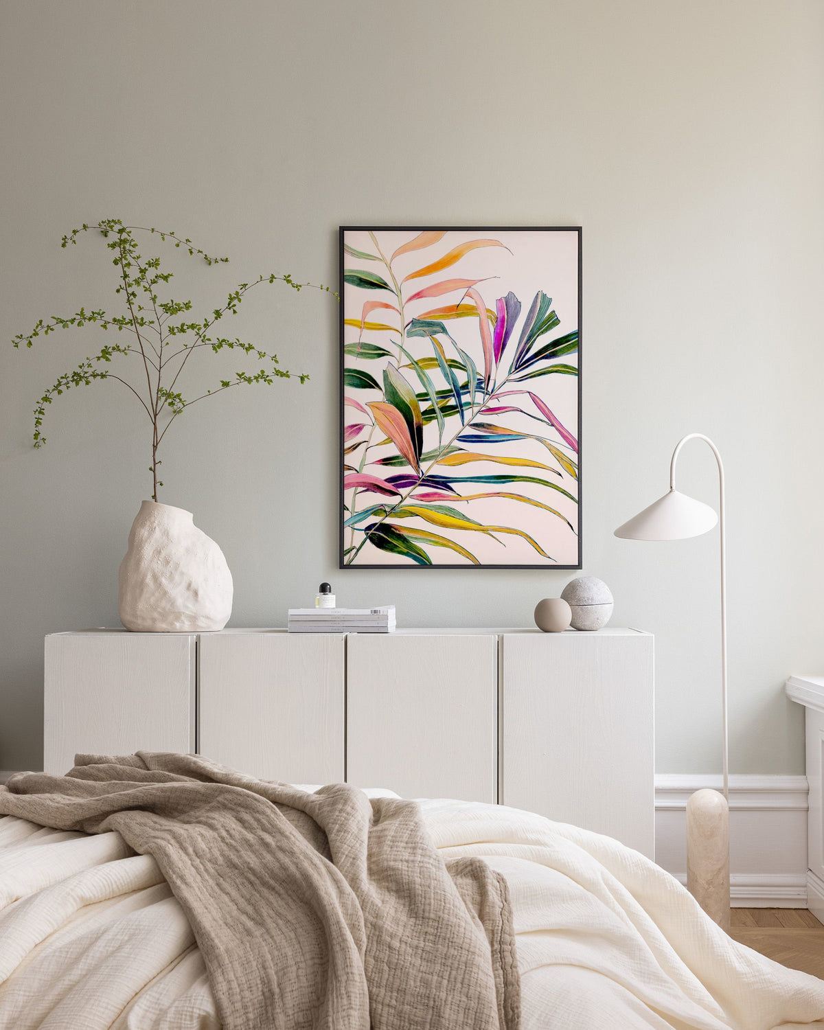 Leigh Viner - Palm in Color Canvas print