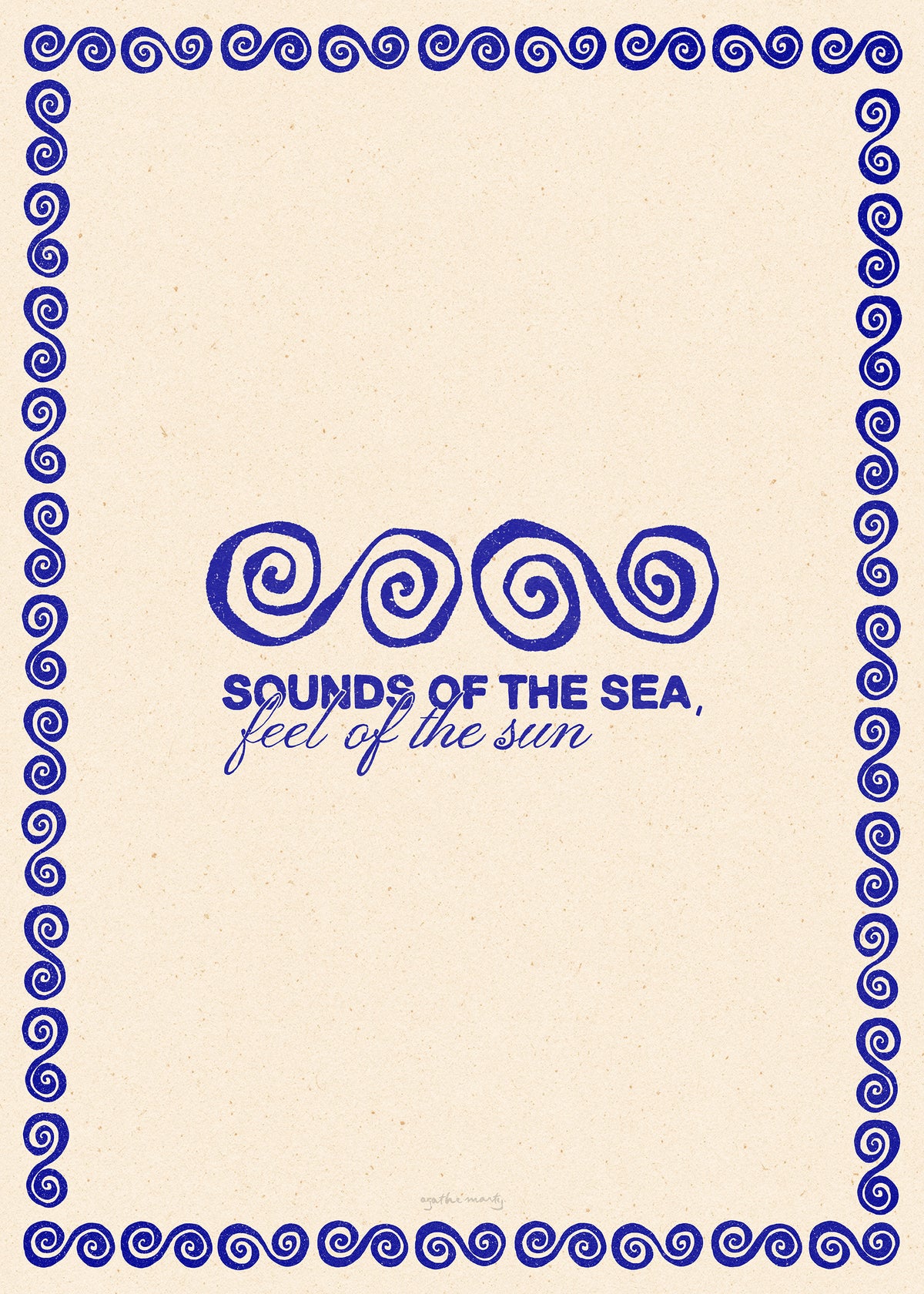 Agathe Marty - Sounds of the Sea Print