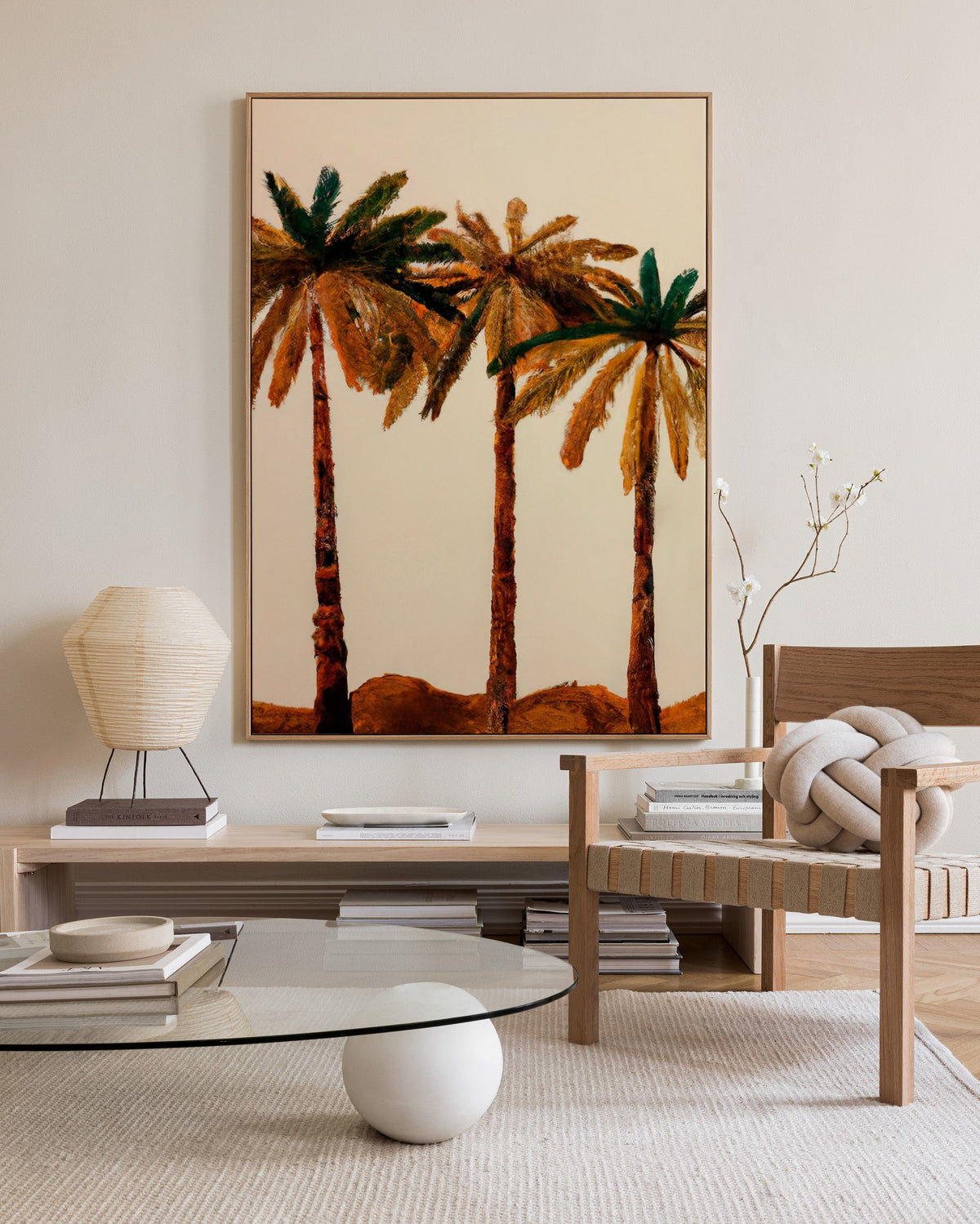 Merel Takken - Palm Trio Canvas print