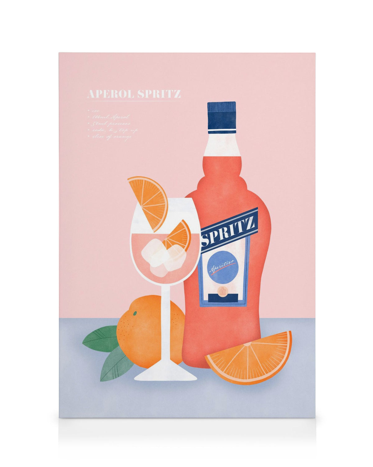 Aperol Spritz Illustration Canvas print
