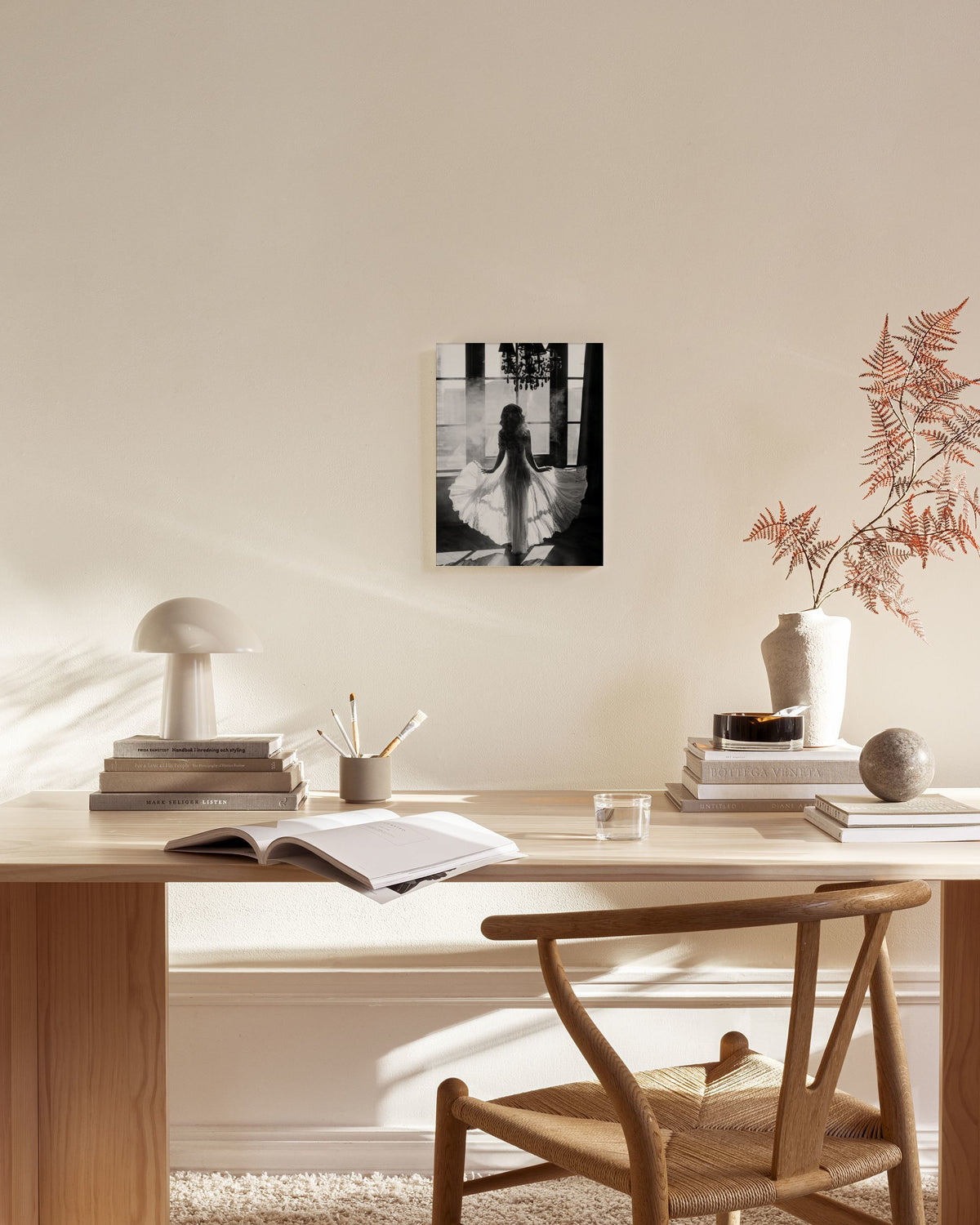 White Dress Canvas print