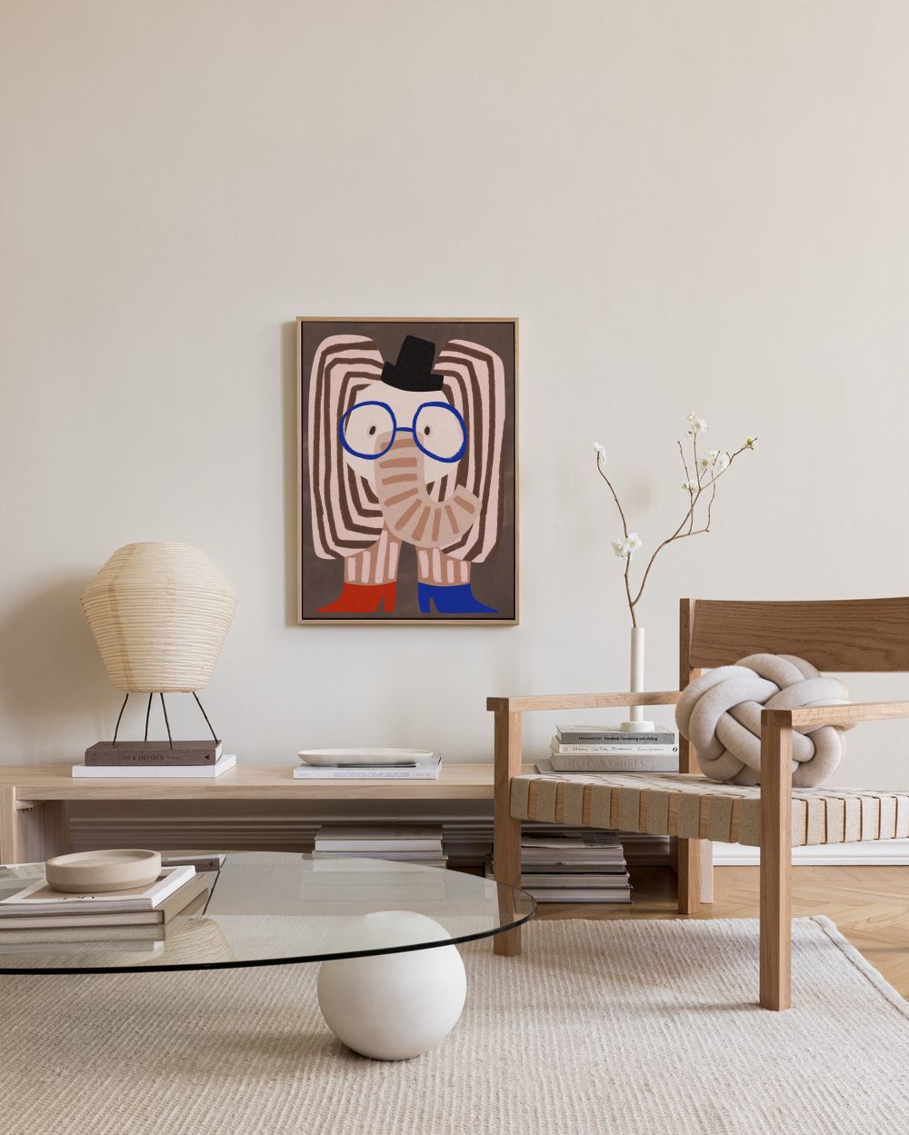 Dapper Elephant Canvas print