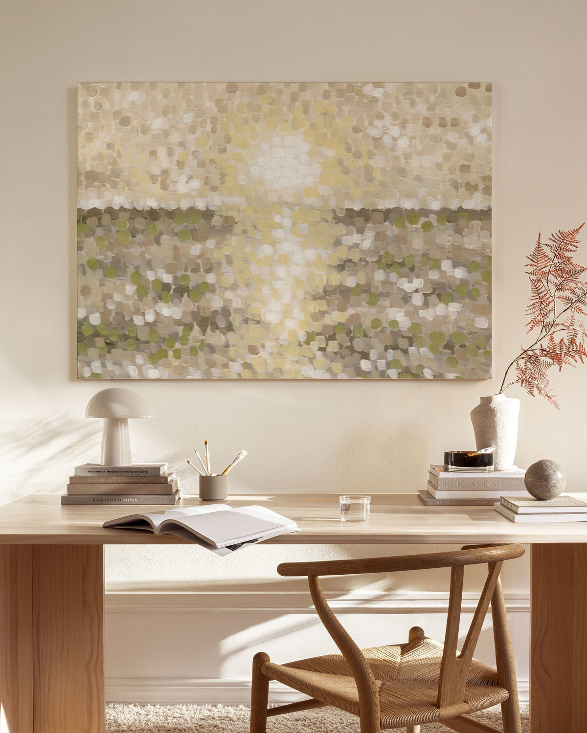 Pointillist Horizon Canvas print