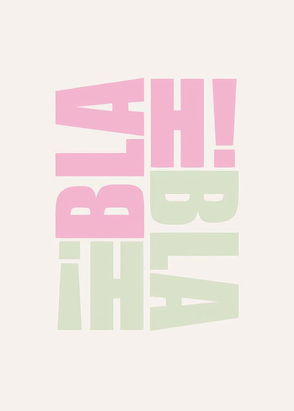 Blah Blah Print