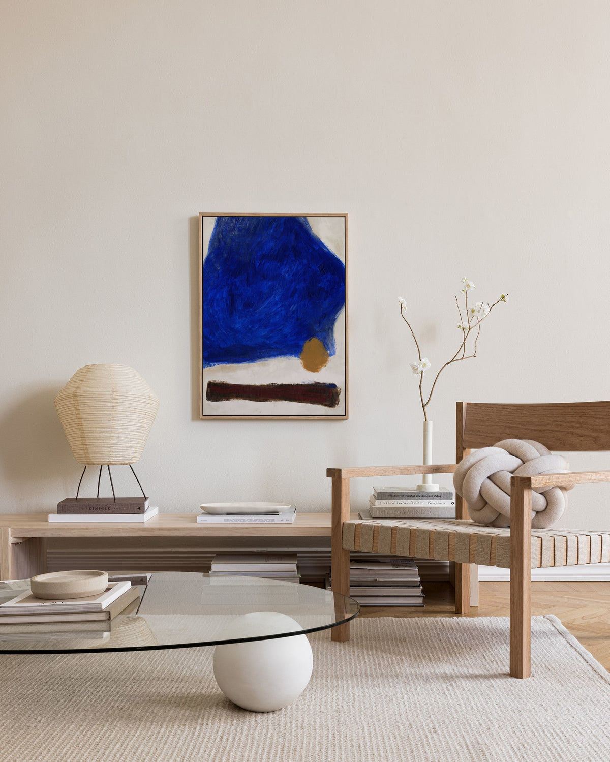 Bold Blue Canvas print