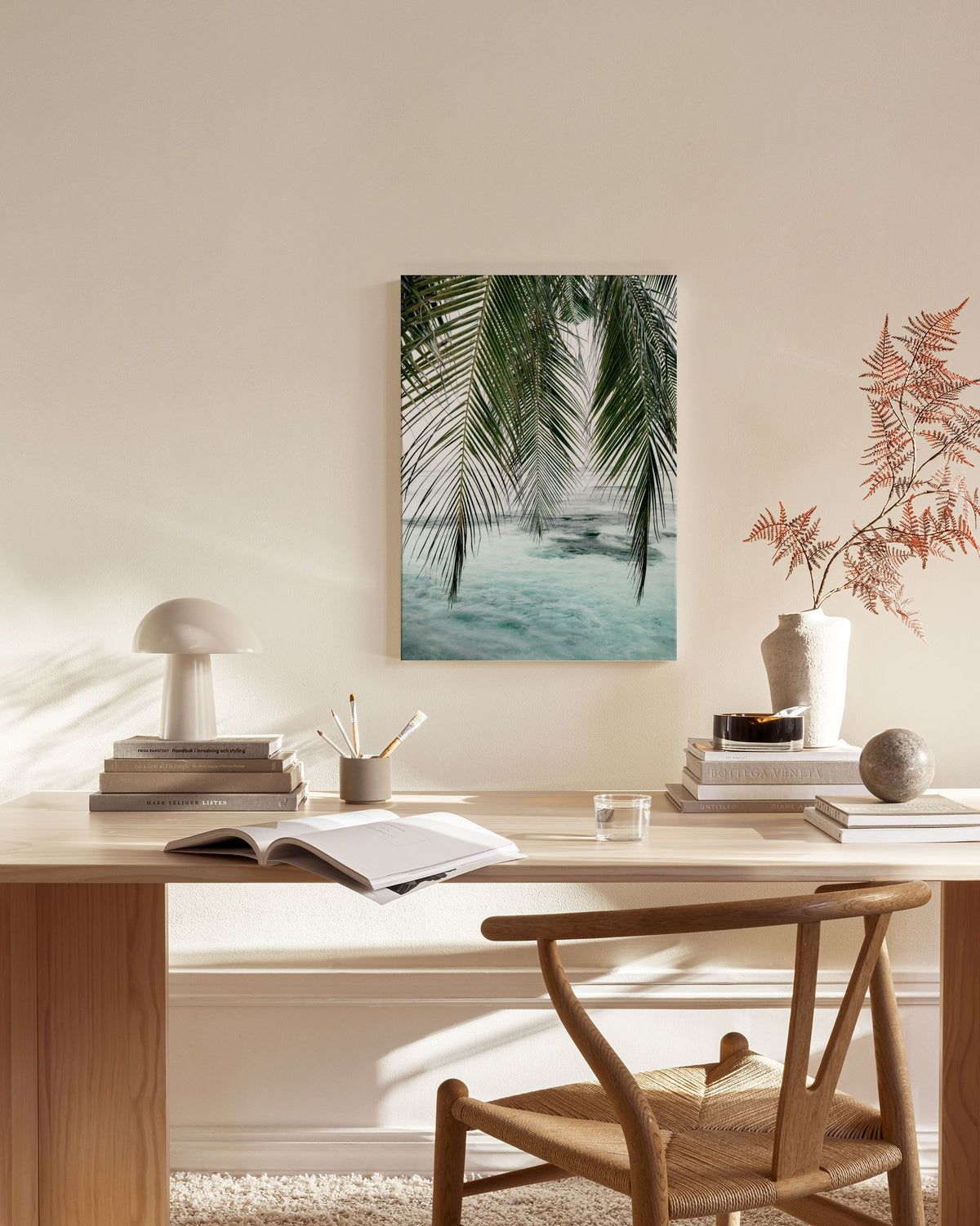 Ocean Palm Canvas print