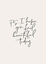 Feel Beautiful Print