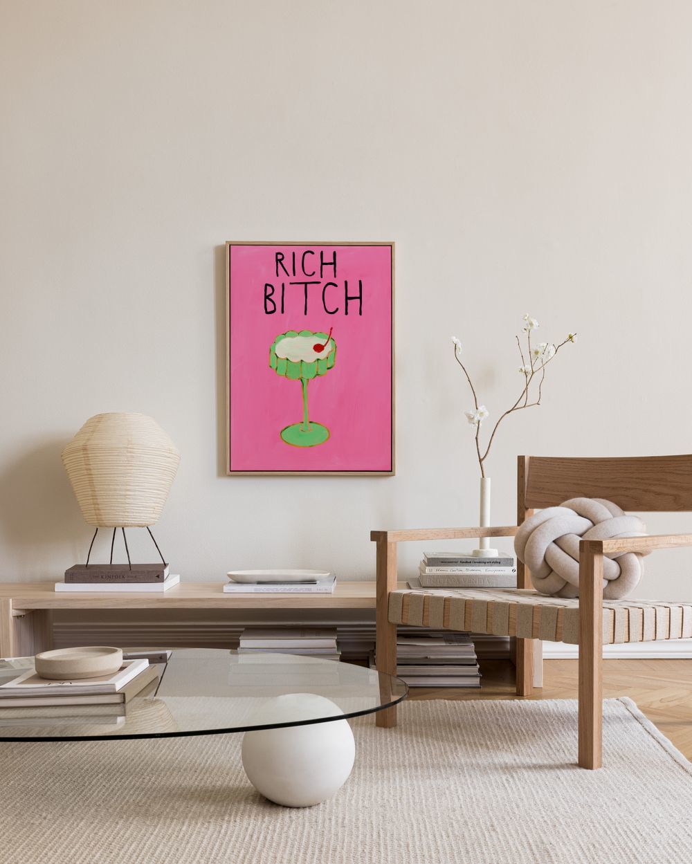 Britty Flynn - Rich Bitch Canvas print