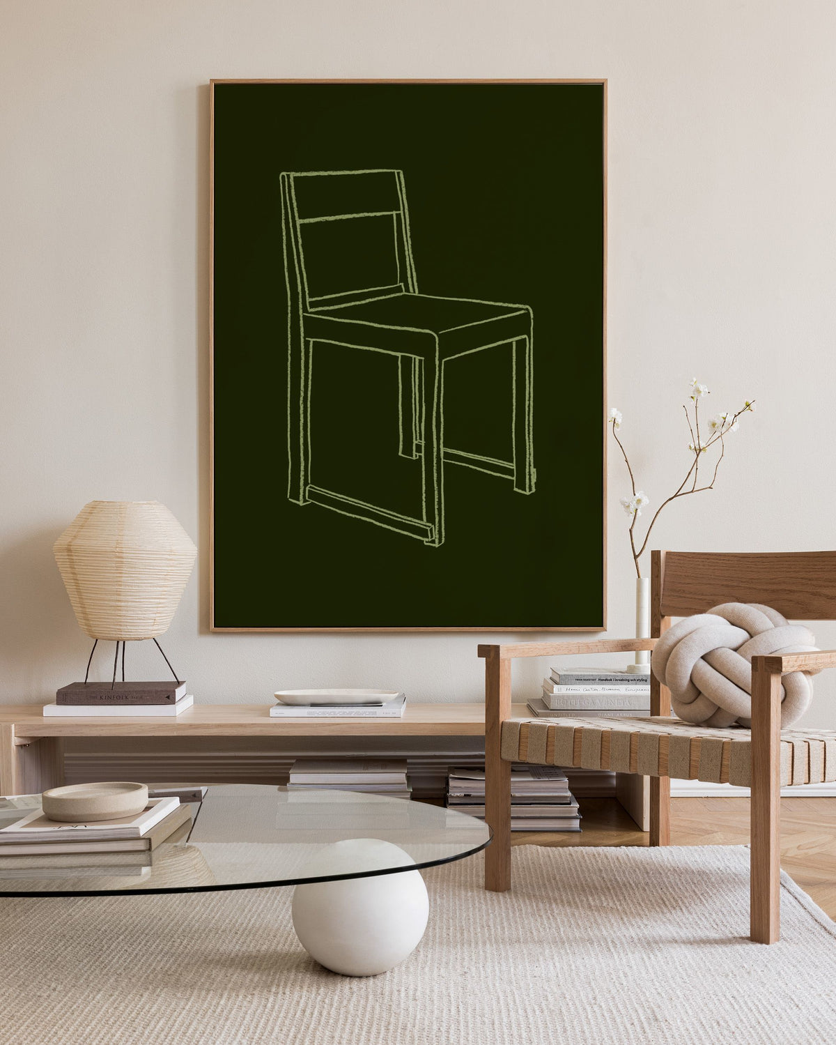 Chair Illustration Canvas print