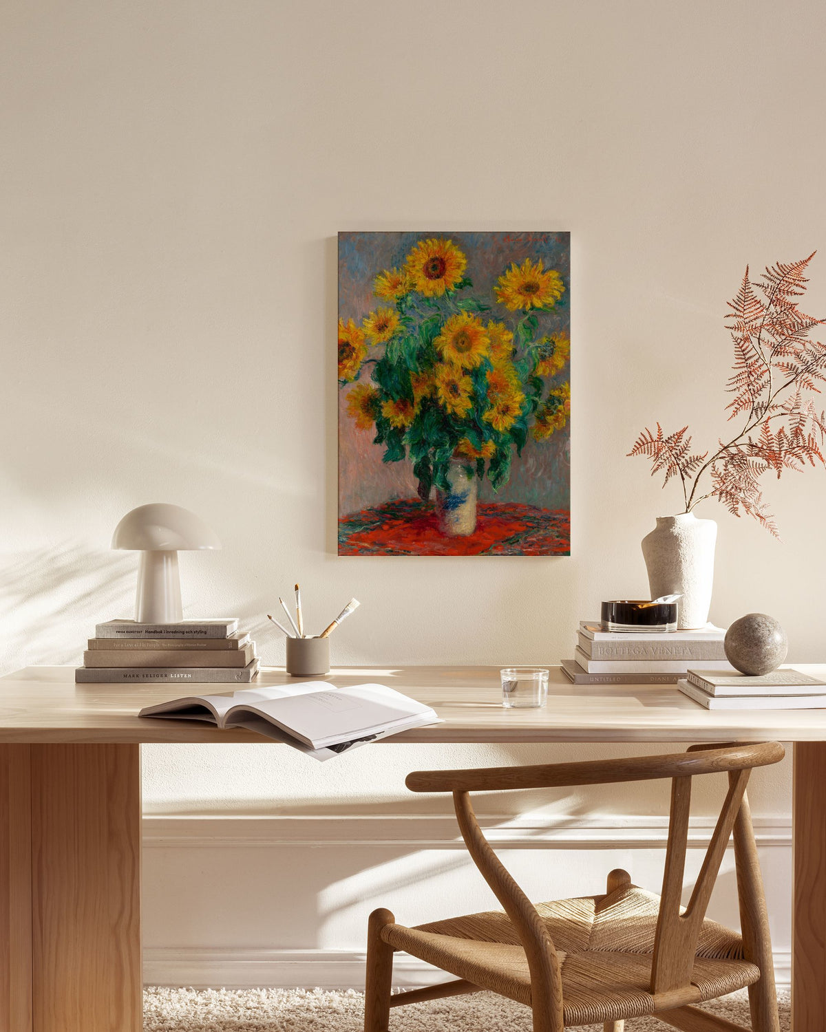 Monet - Bouquet of Sunflowers Canvas print