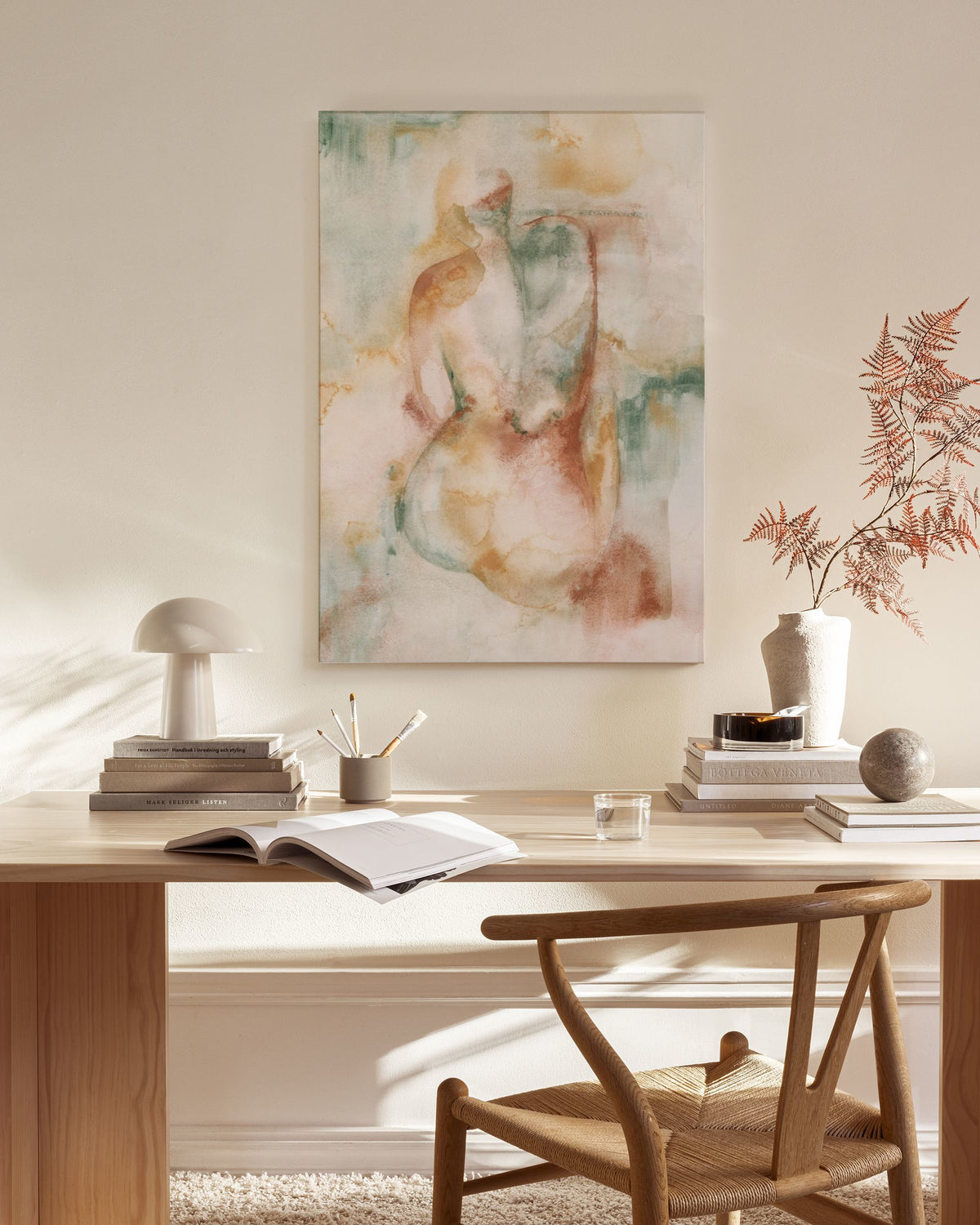 Soft Contours Canvas print