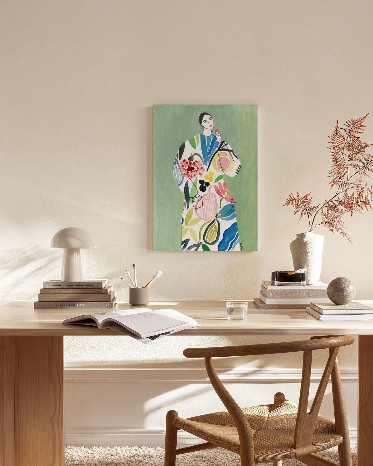 Pear Coat Canvas print