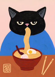 Meowmen Dinner Print