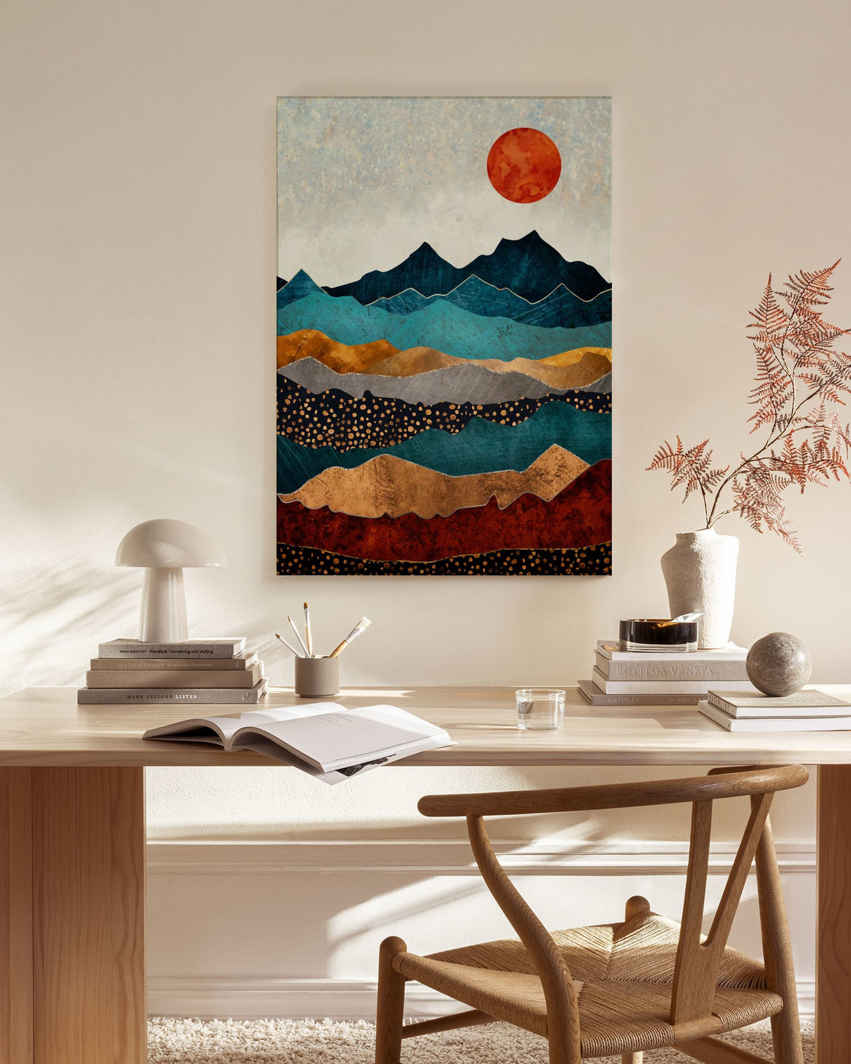 SpaceFrog Designs - Amber Dusk Canvas print