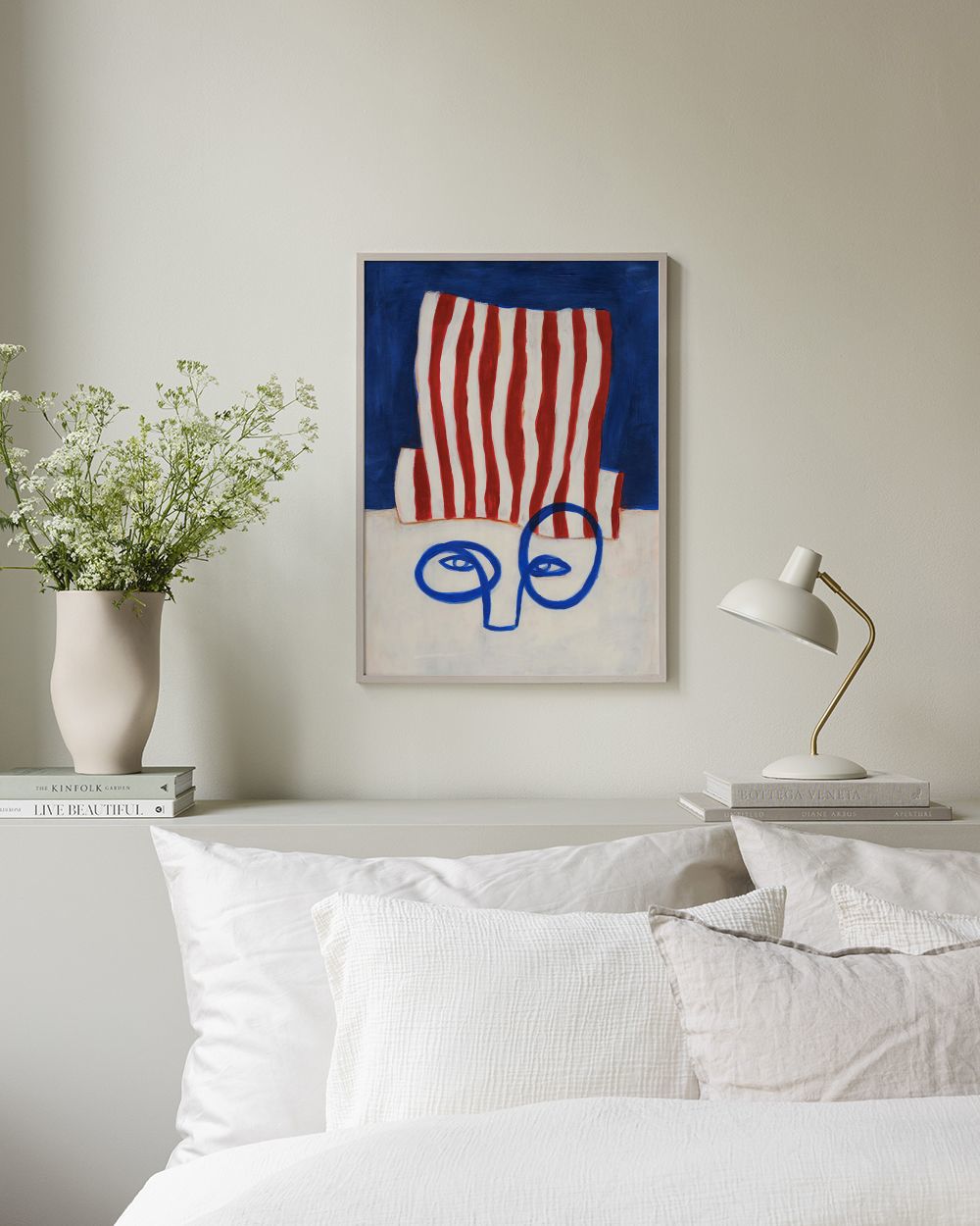 Figure In Glasses Print