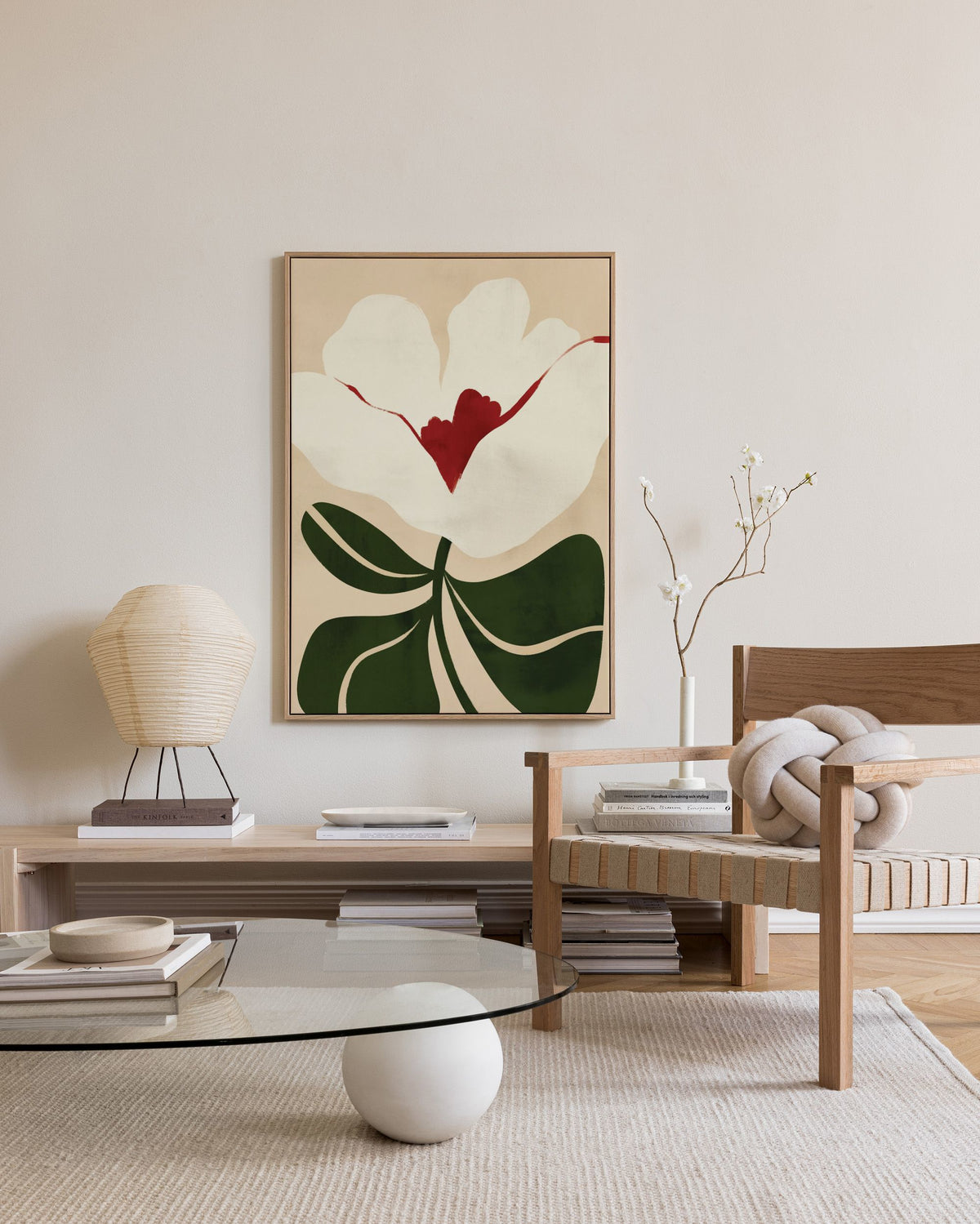 Illustrated Floral Canvas print