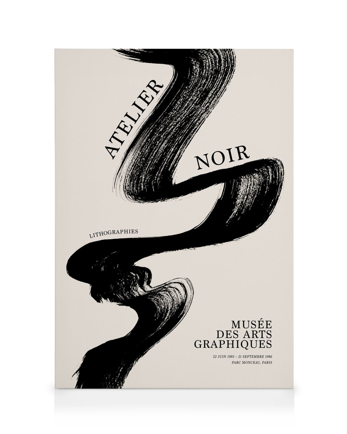 Black Brush Stroke Canvas print