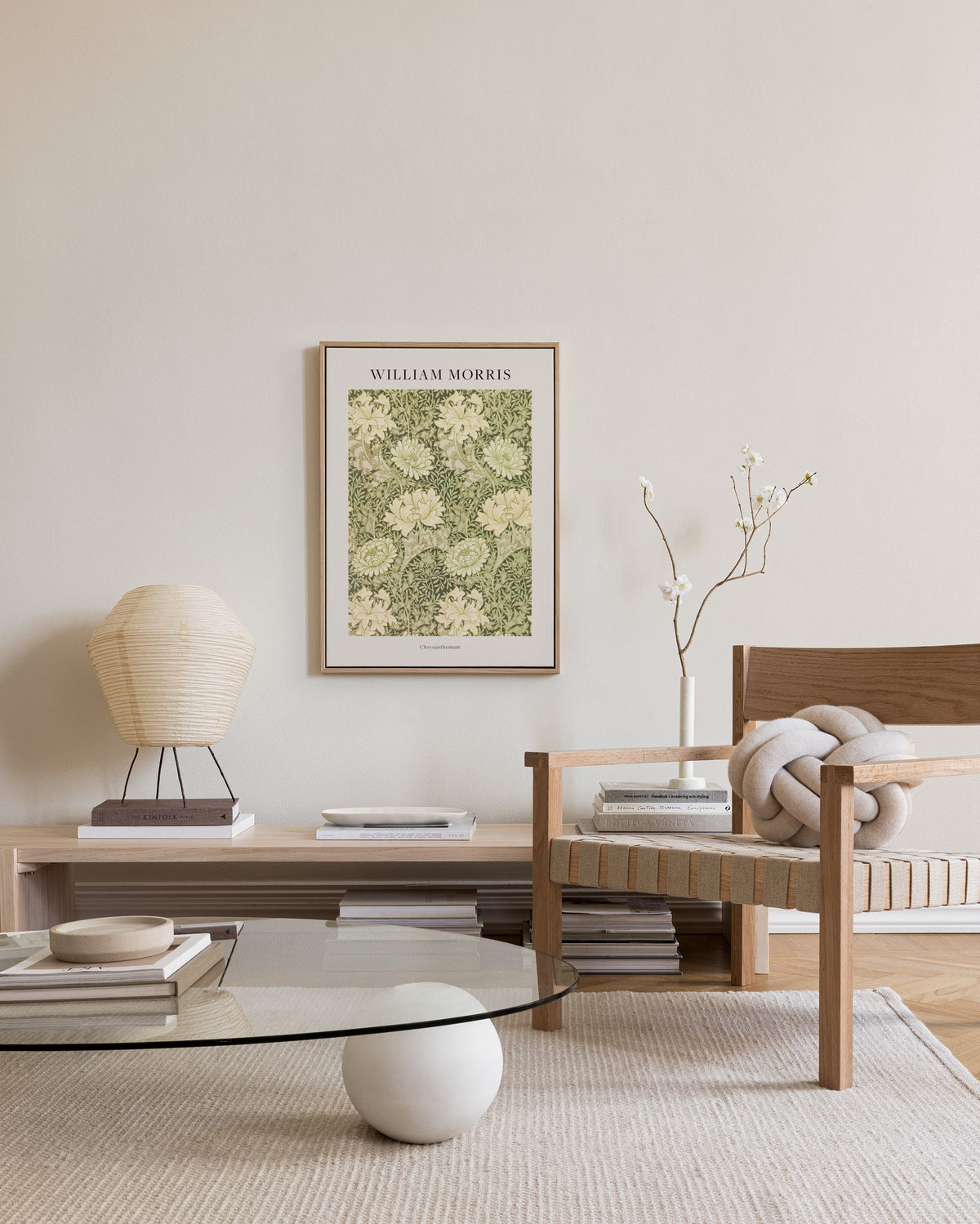 William Morris - Chrysanthemum Canvas print