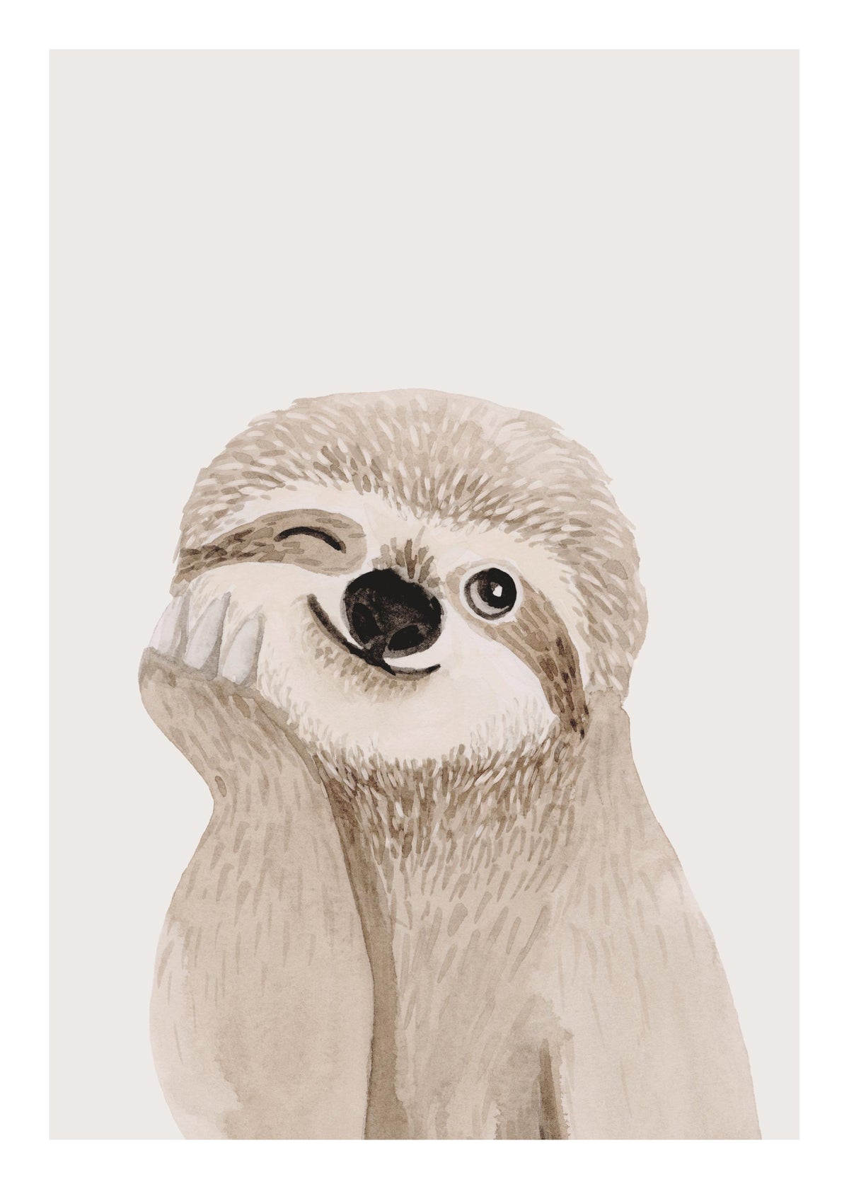 Cheeky Sloth Print