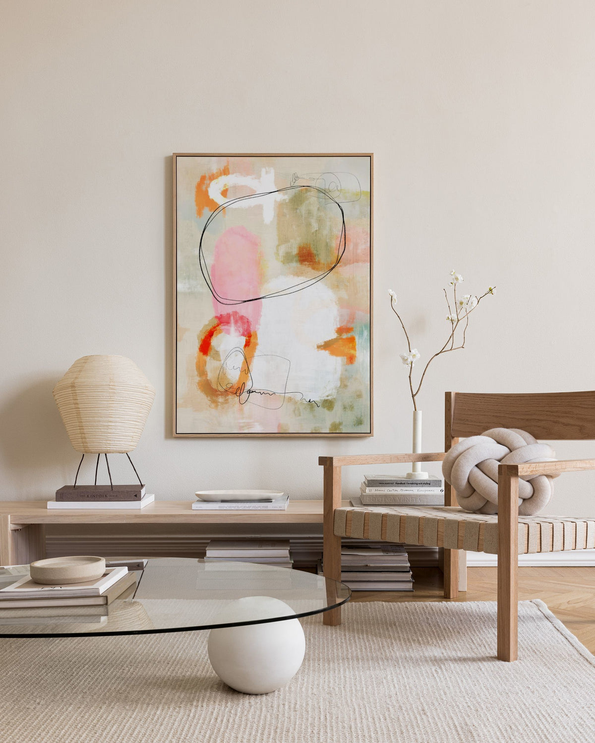 Pastel Abstract No2 Canvas print