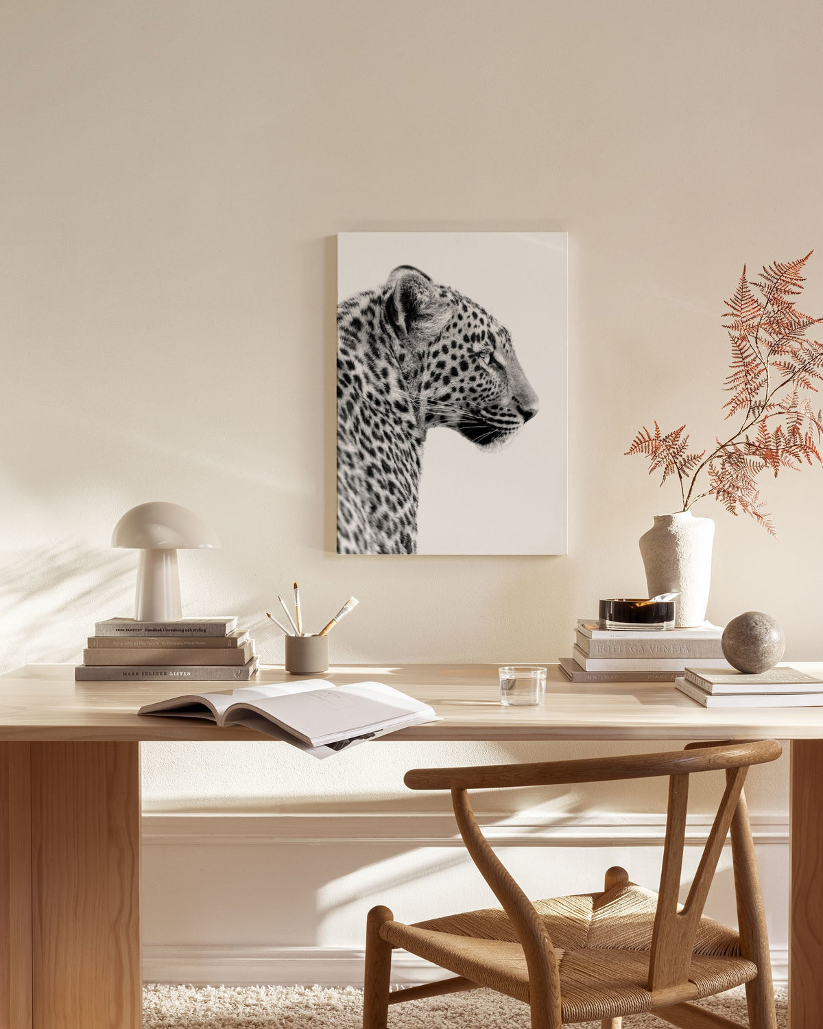 Leopard Profile Canvas print