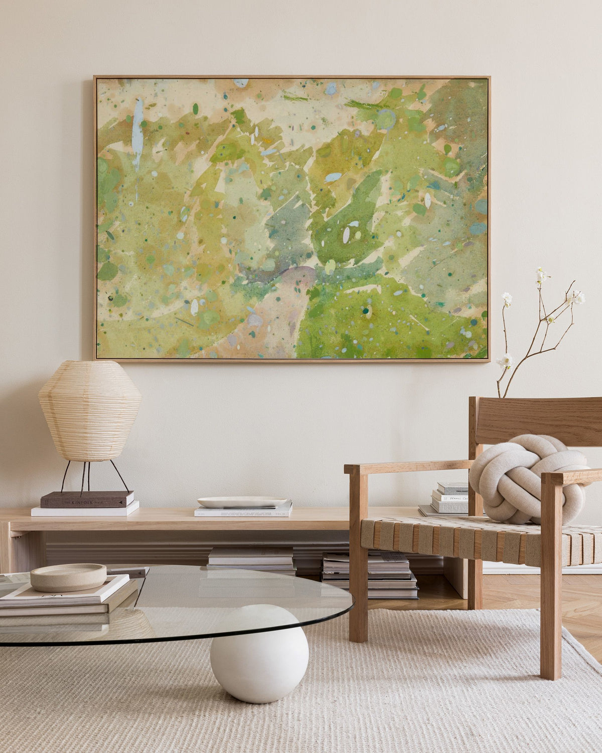 Edvard Weie - Color Study for Road through the Forest Canvas print