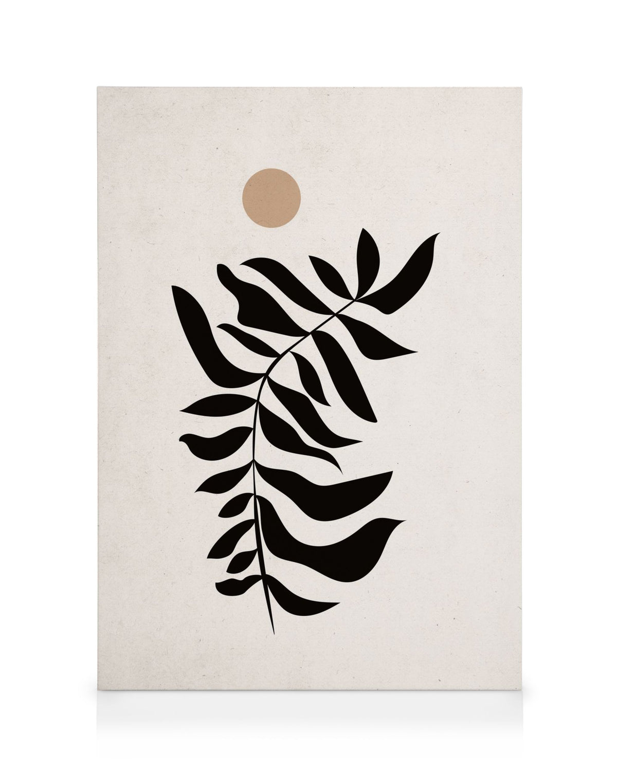 Black Leaf Canvas print