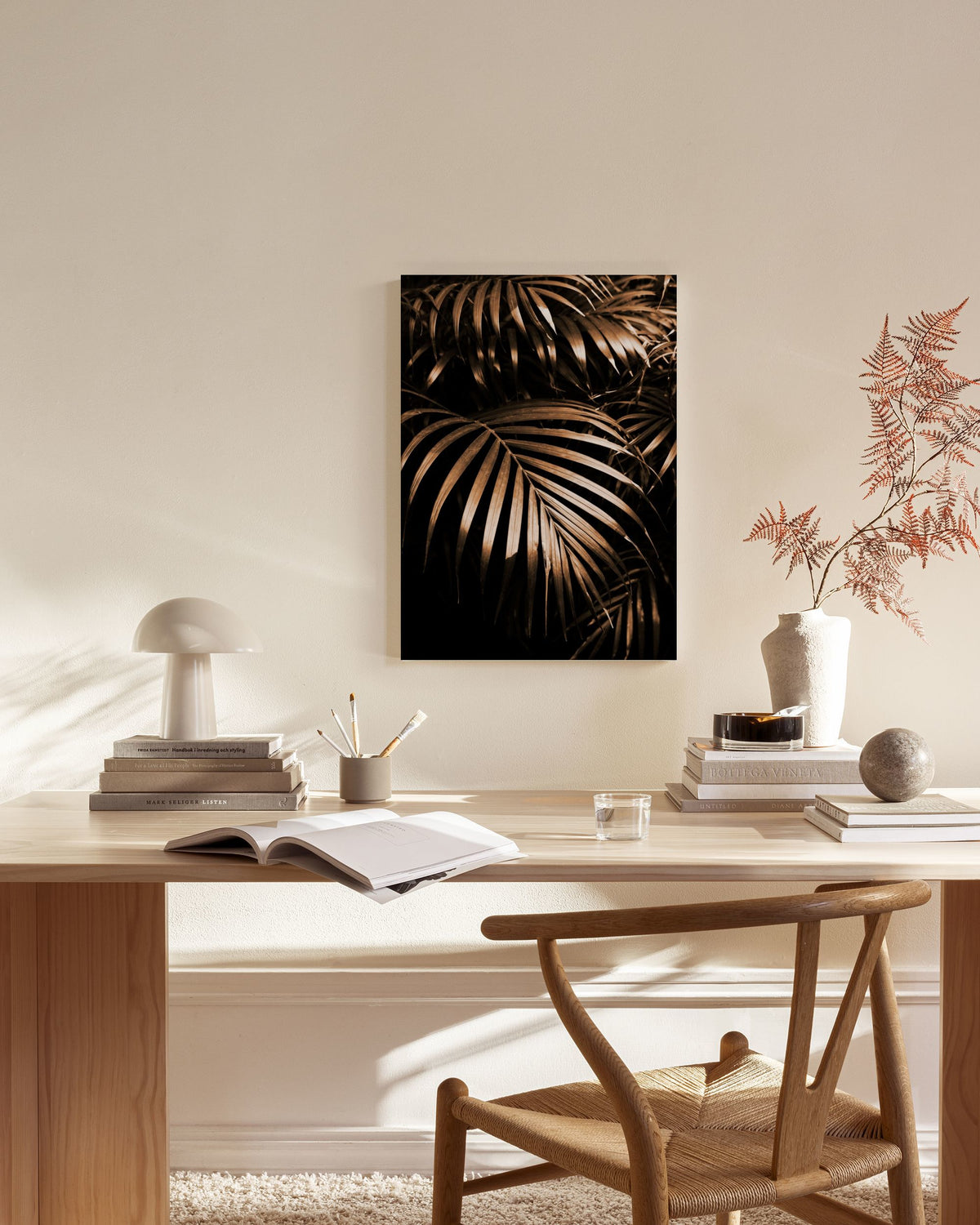 Golden Botanic Canvas print