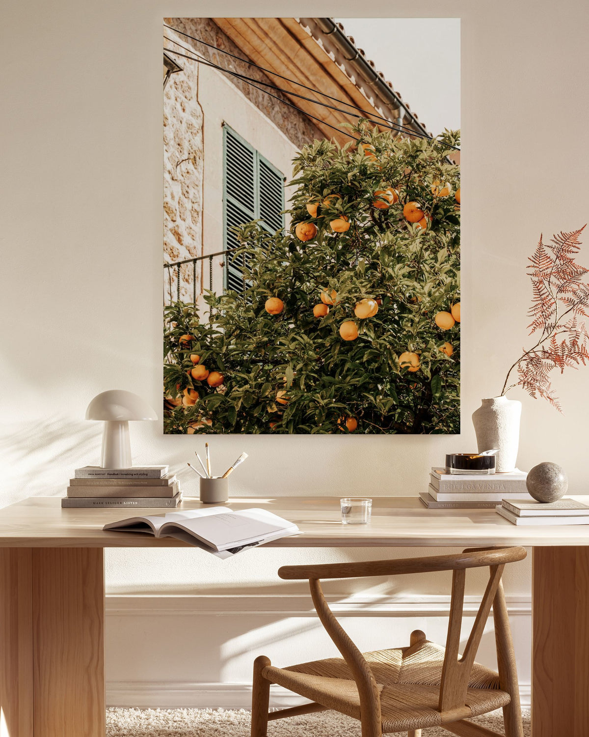 Oranges In Garden Canvas print