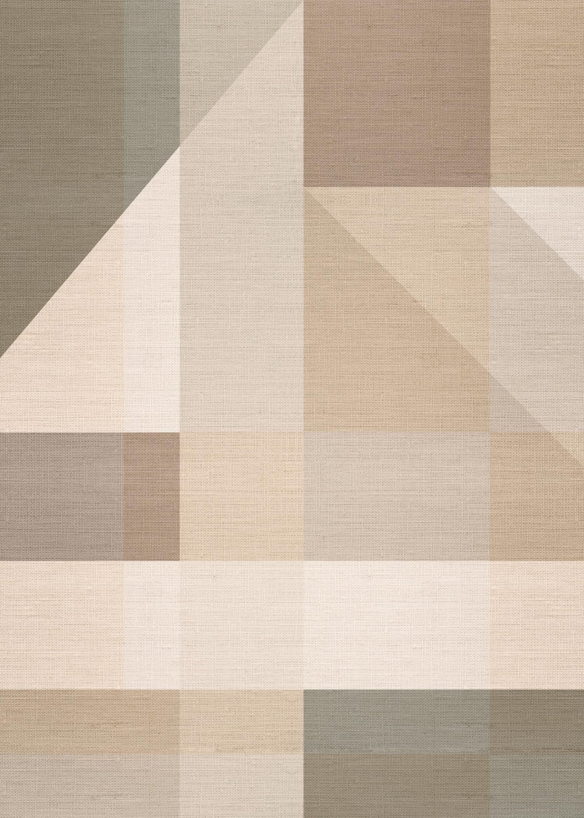 Linen Block Shapes No2 Print