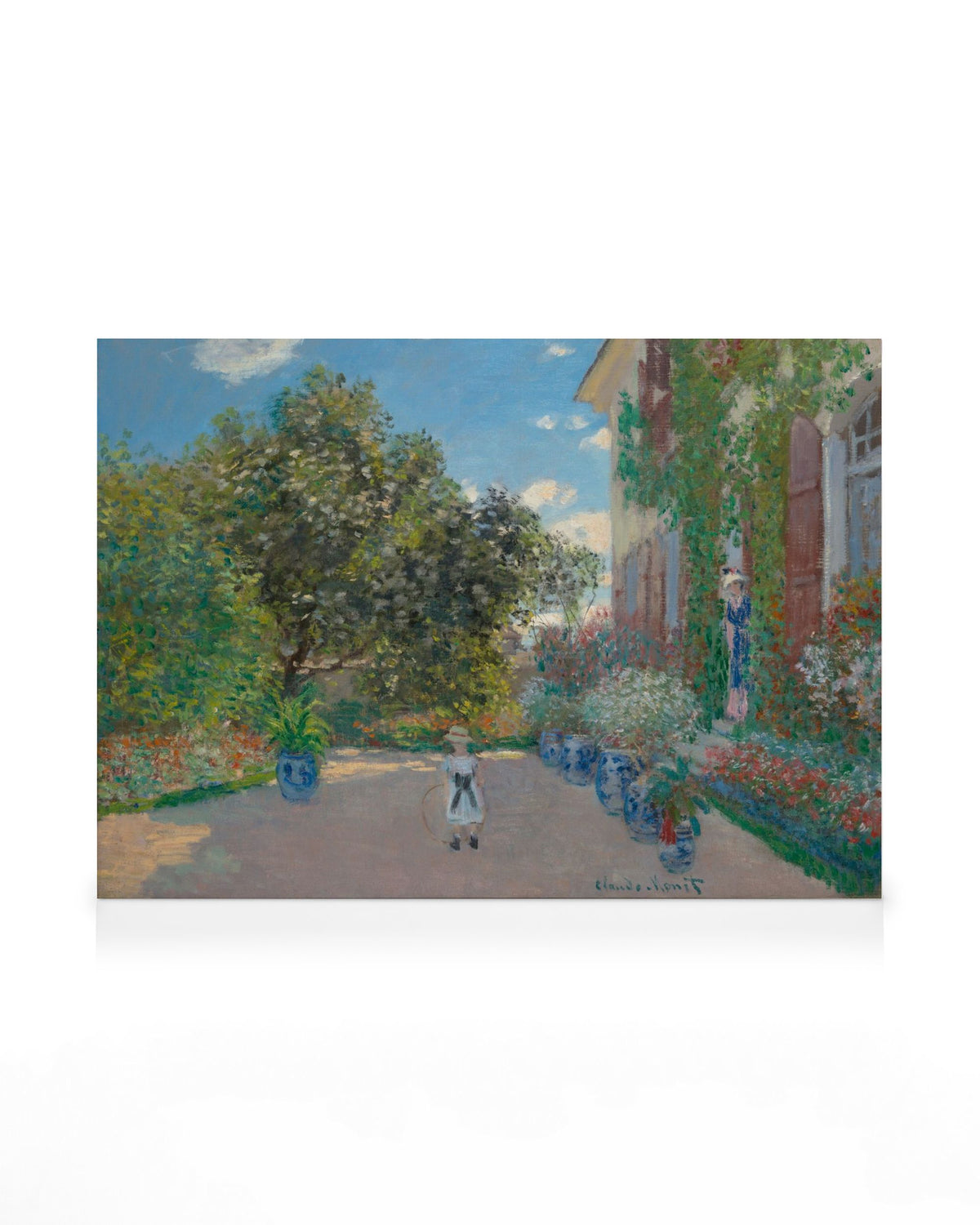 Monet - The Artist’s House at Argenteuil Canvas print