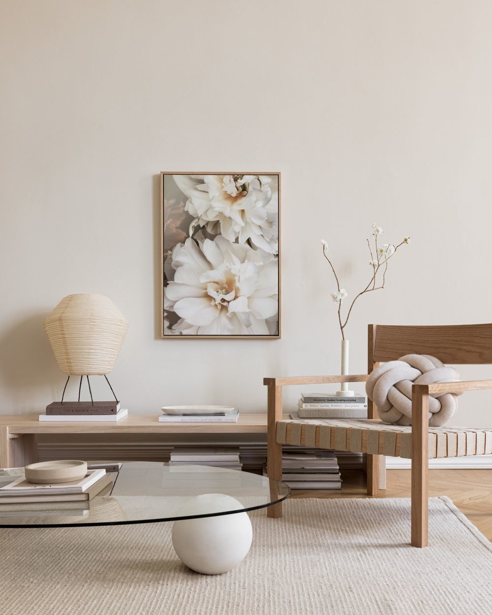 White Petals Canvas