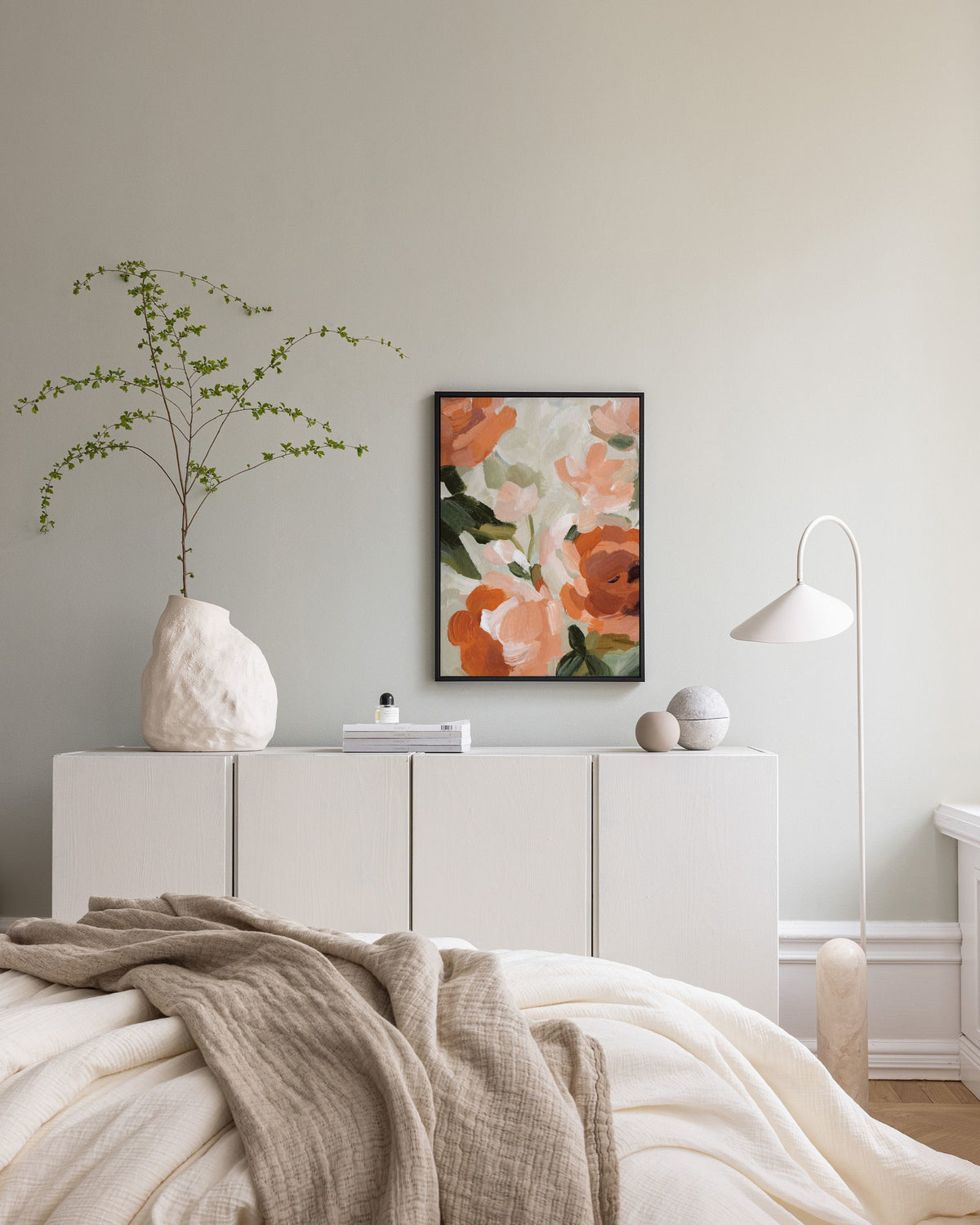 Soft Rustic Florals No2 Canvas print