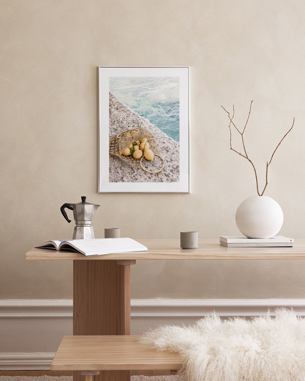 Lemons by the Shore Print