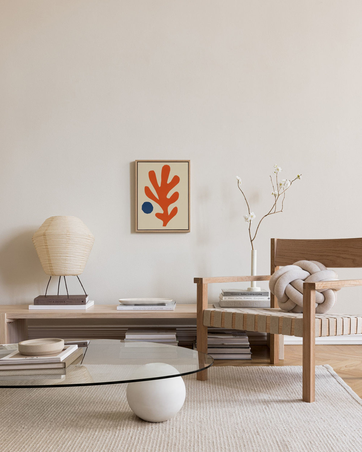 Cutout Coral Canvas print