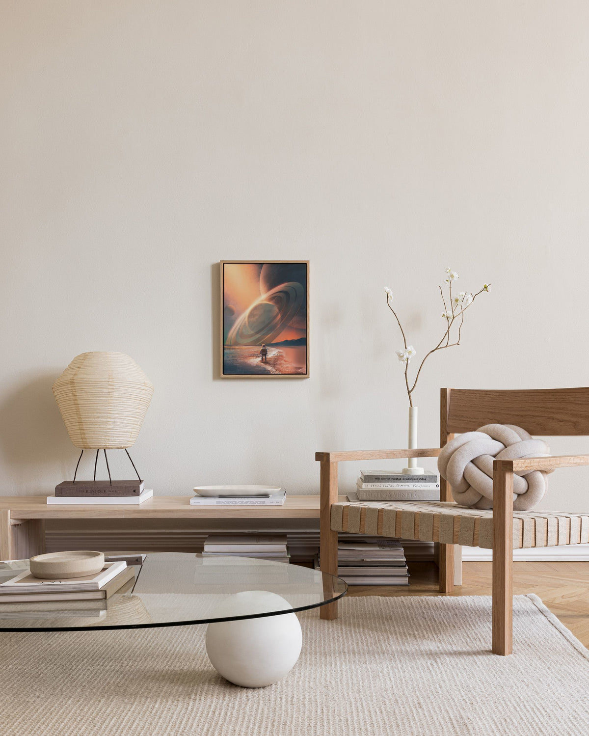 Planets In Sky Canvas print