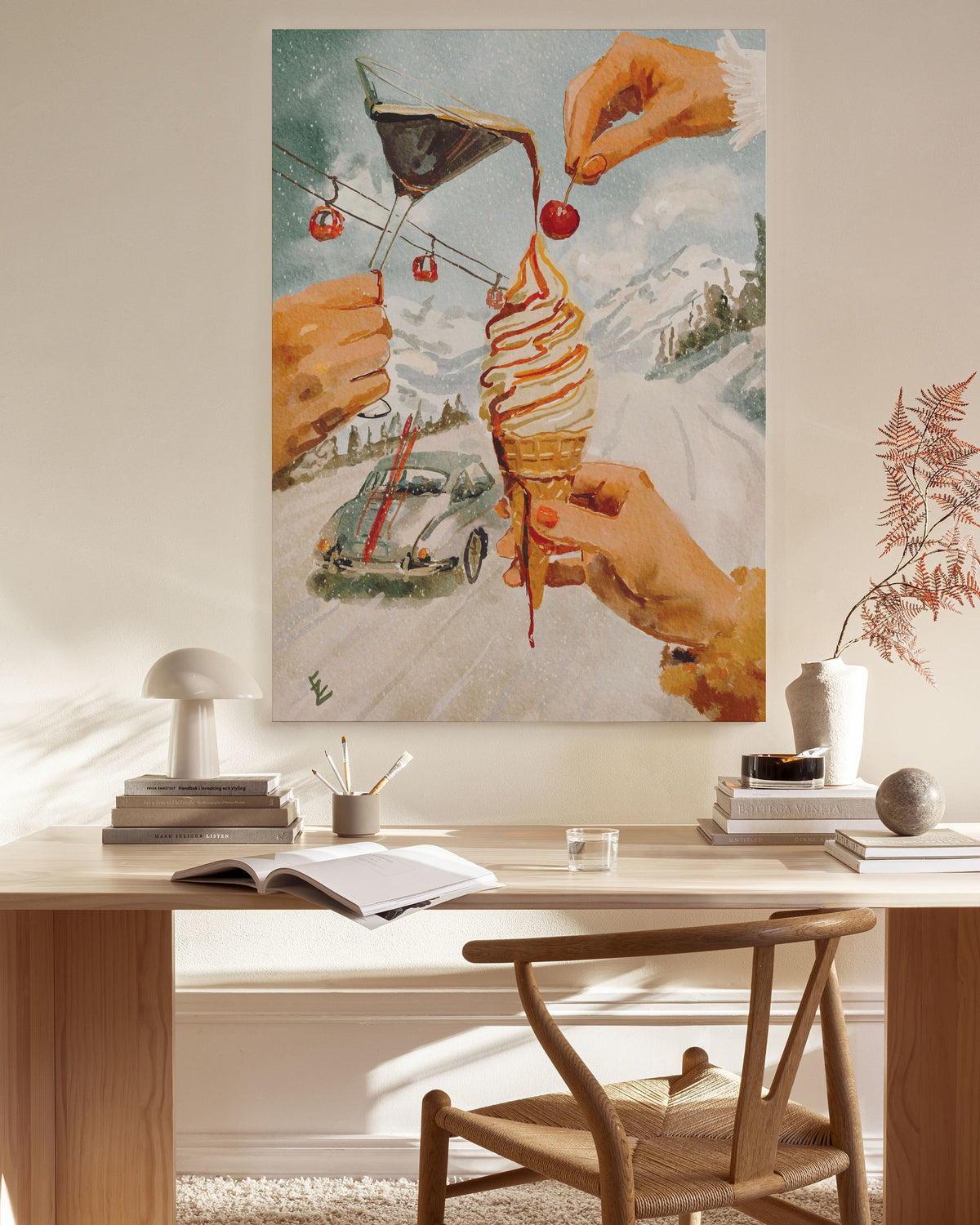 Ekaterina Zagorska - Vanilla Ice Canvas print