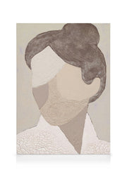 Visage Texturé Canvas print