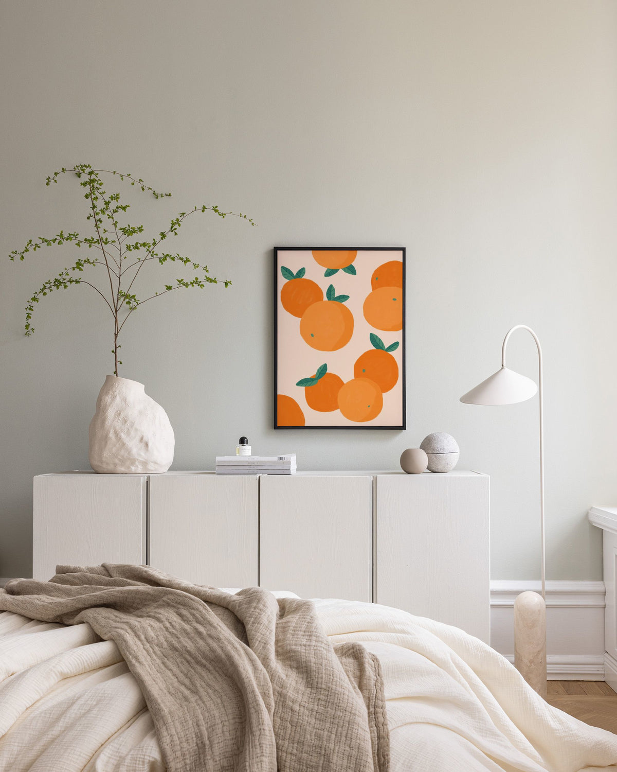 Oranges Illustration Canvas print