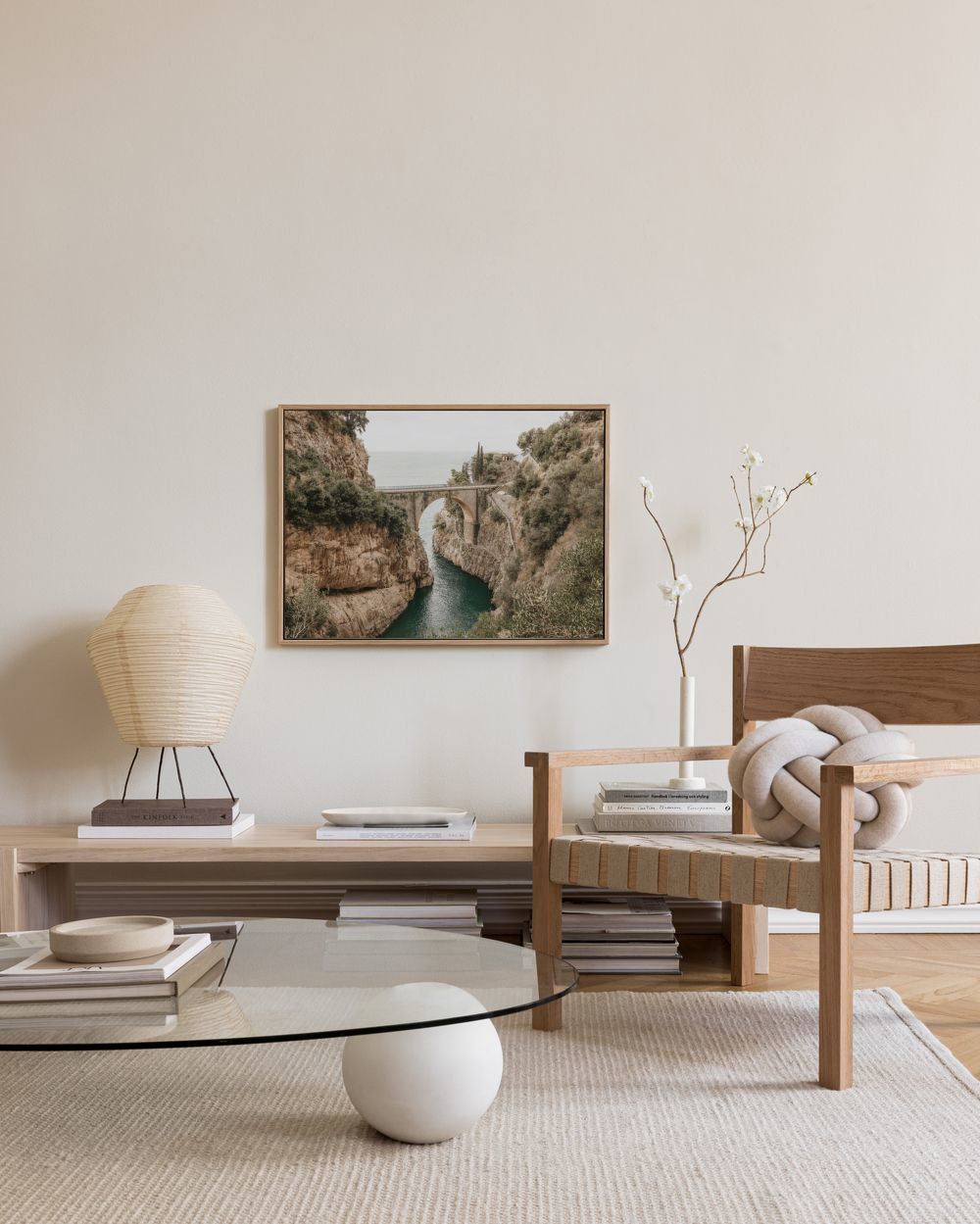 Fiordo Furore View Canvas print