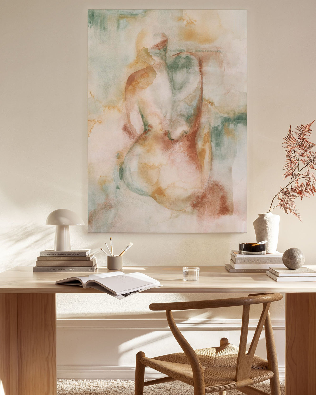 Soft Contours Canvas print