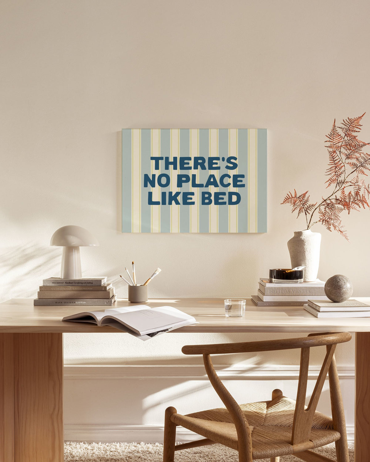 No Place Like Bed Canvas print