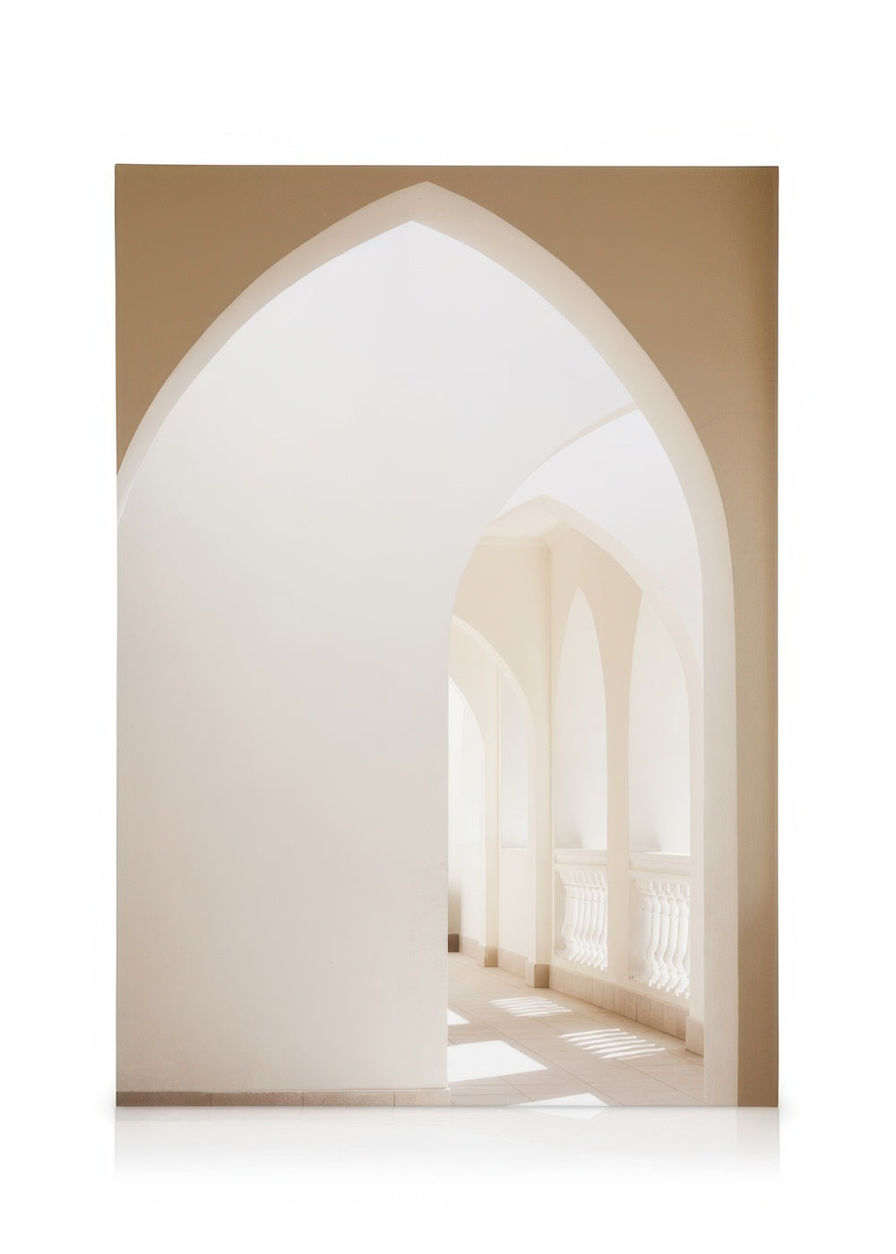 Beige Arches Canvas print