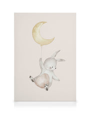 Flying Bunny Canvas print